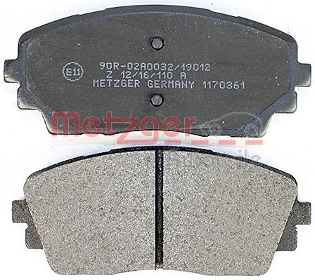 METZGER 1170361 Bremsbelagsatz, Scheibenbremse